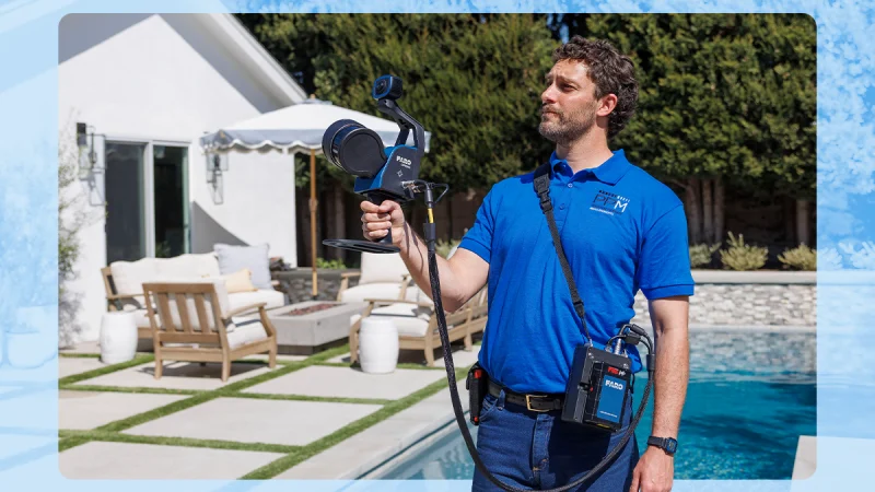 Image of person using a scanner for an As-Built survey