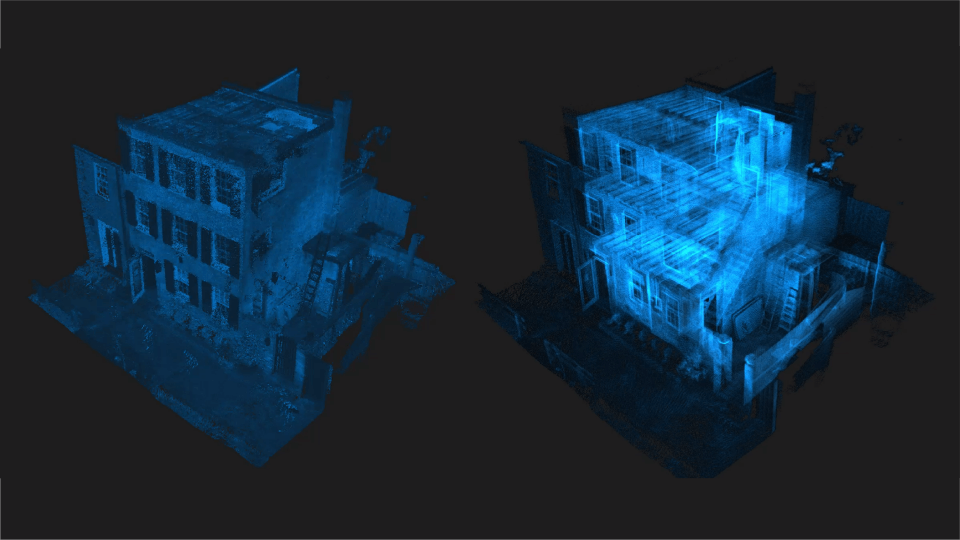 Point cloud of a property